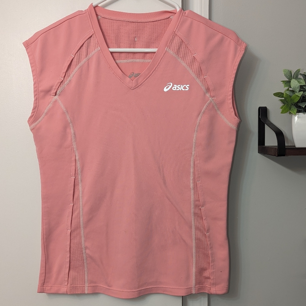 3/$12 Asics Pink Running Top